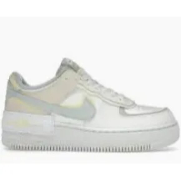 Nike Air Force 1 Shadow Sail Light Silver Citron Tint, Size 8 - Picture 1 of 8